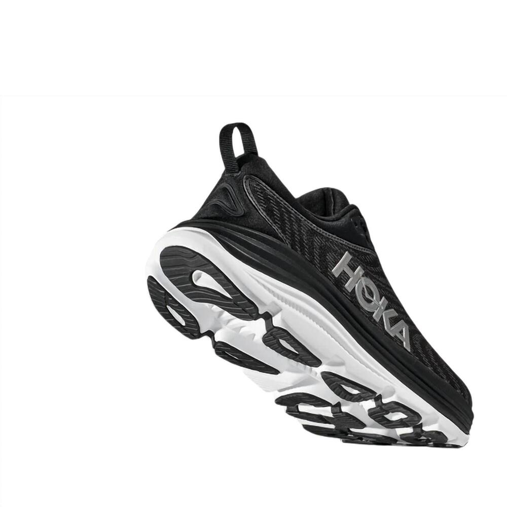 NEW HOKA women's gaviota 5 wide sneakers in black white - Picture 7 of 7